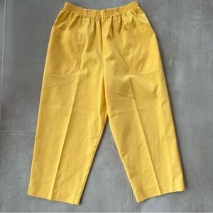 Vintage Koret Yellow Pull-on Ankle Pants